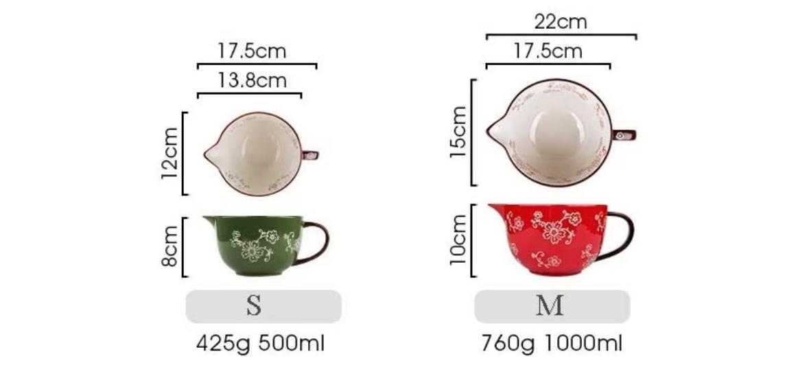 Whisk & Pour Ceramic Prep Bowl