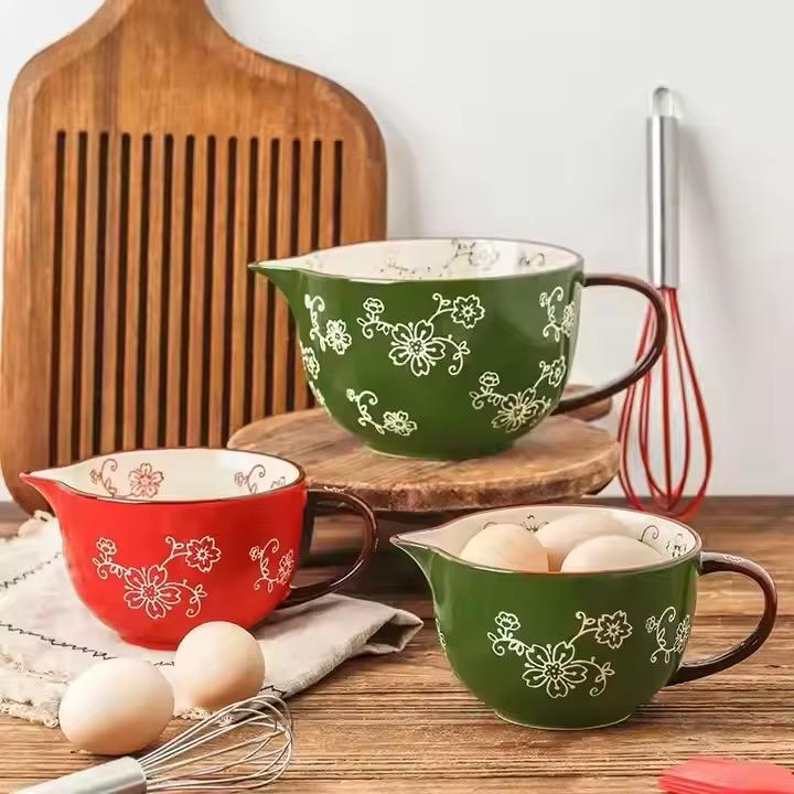 Whisk & Pour Ceramic Prep Bowl