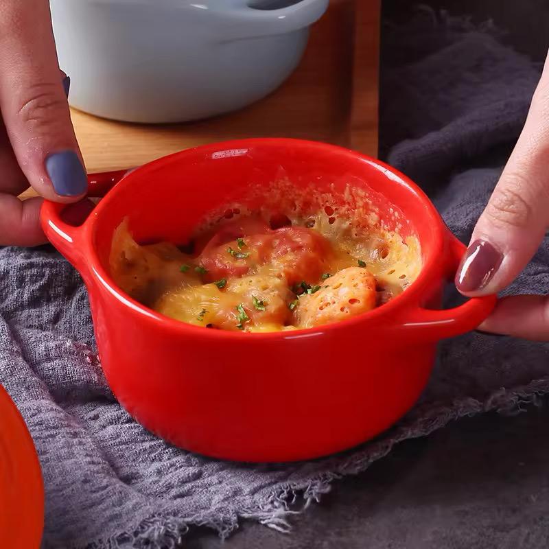 Mini Ceramic Casserole with Lid & Handles – 200ml