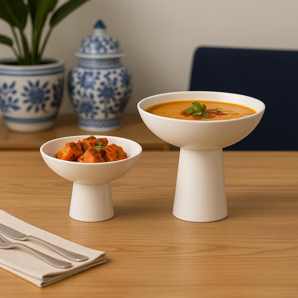 Ascent & Nest Set of 2 Pedestal Bowls