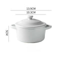 Mini Ceramic Casserole with Lid & Handles – 200ml