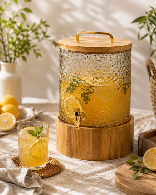 Aurora Glass Beverage Dispenser – 4L
