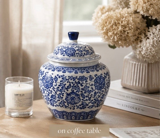 Oriental Bloom Decorative Jar