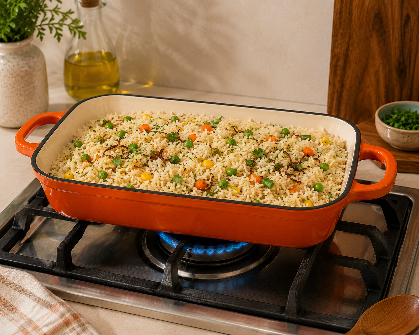 Enamel Coated Cast iron Baking tray