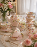 Pink Petal Luxury Tea Set