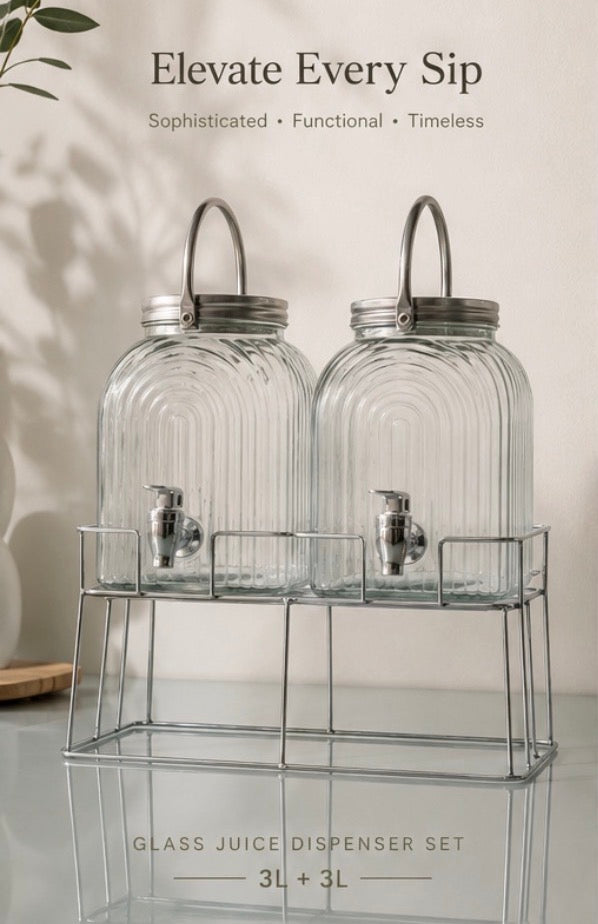 Luna Dual Beverage Dispenser Set- 6 L