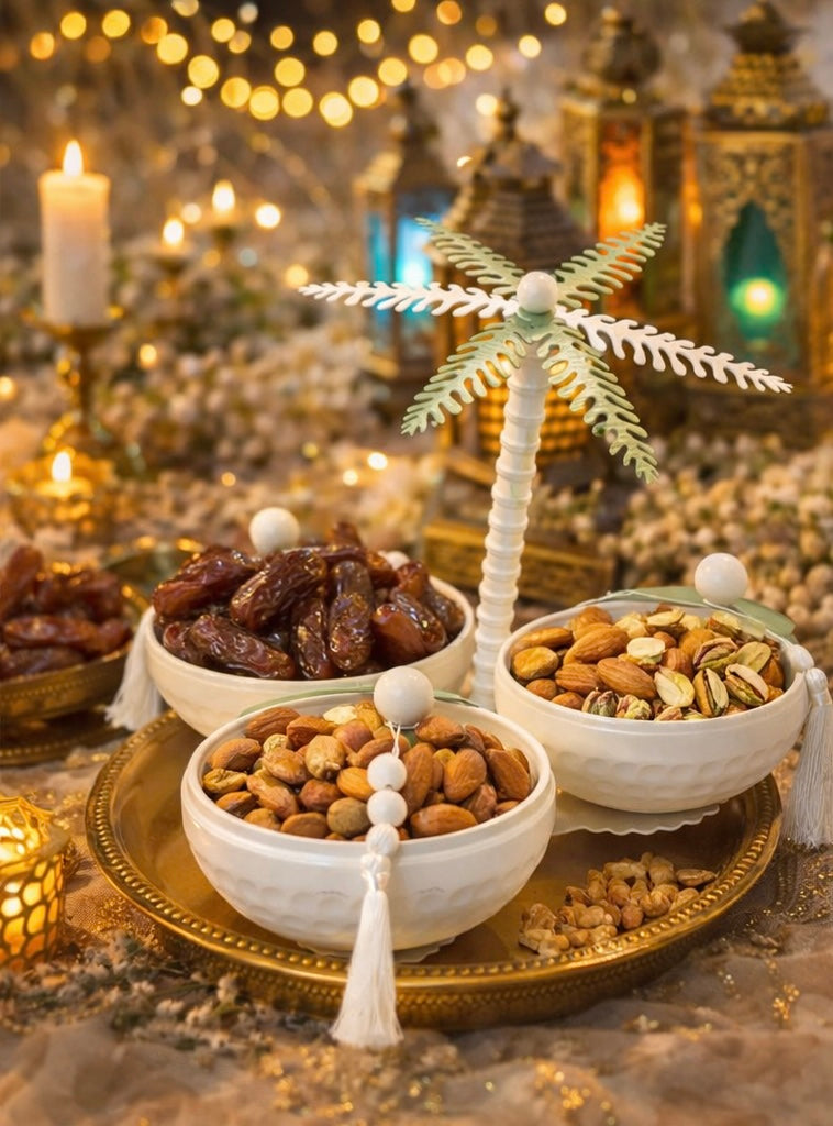 Palm Tree Dry Fruit Serving Set