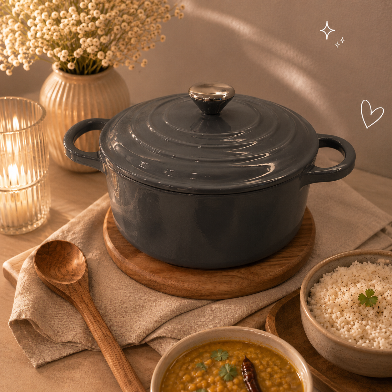 Enamel Cast Iron Cookware – 26 CM