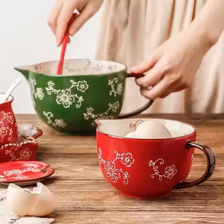 Whisk & Pour Ceramic Prep Bowl