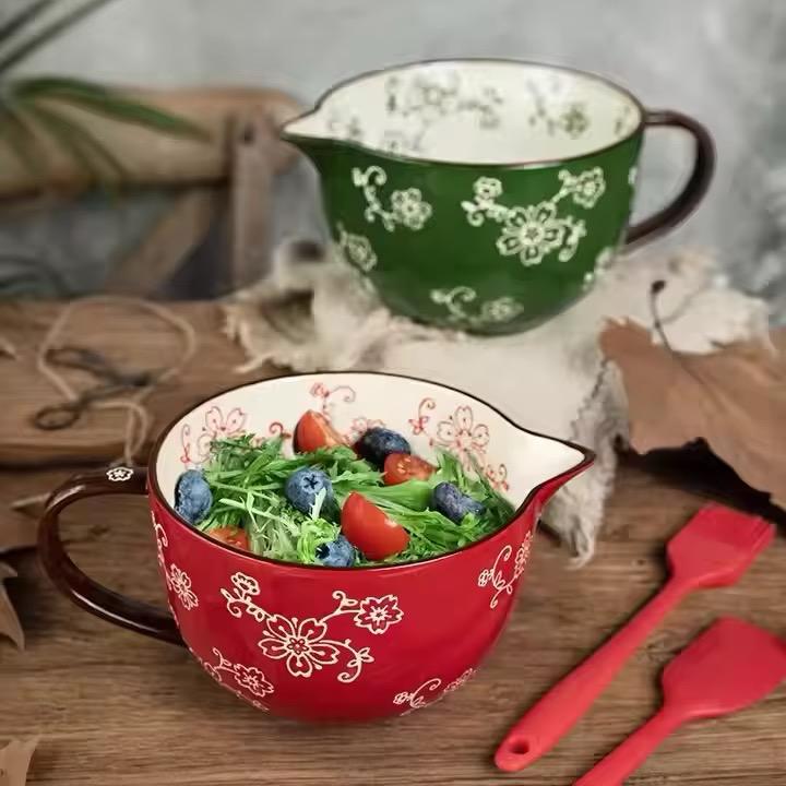 Whisk & Pour Ceramic Prep Bowl