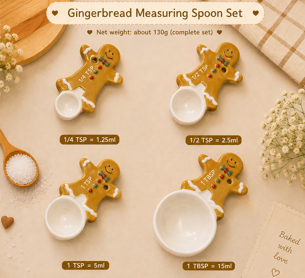 Baking Buddy -Gingerbread Measuring Bowls