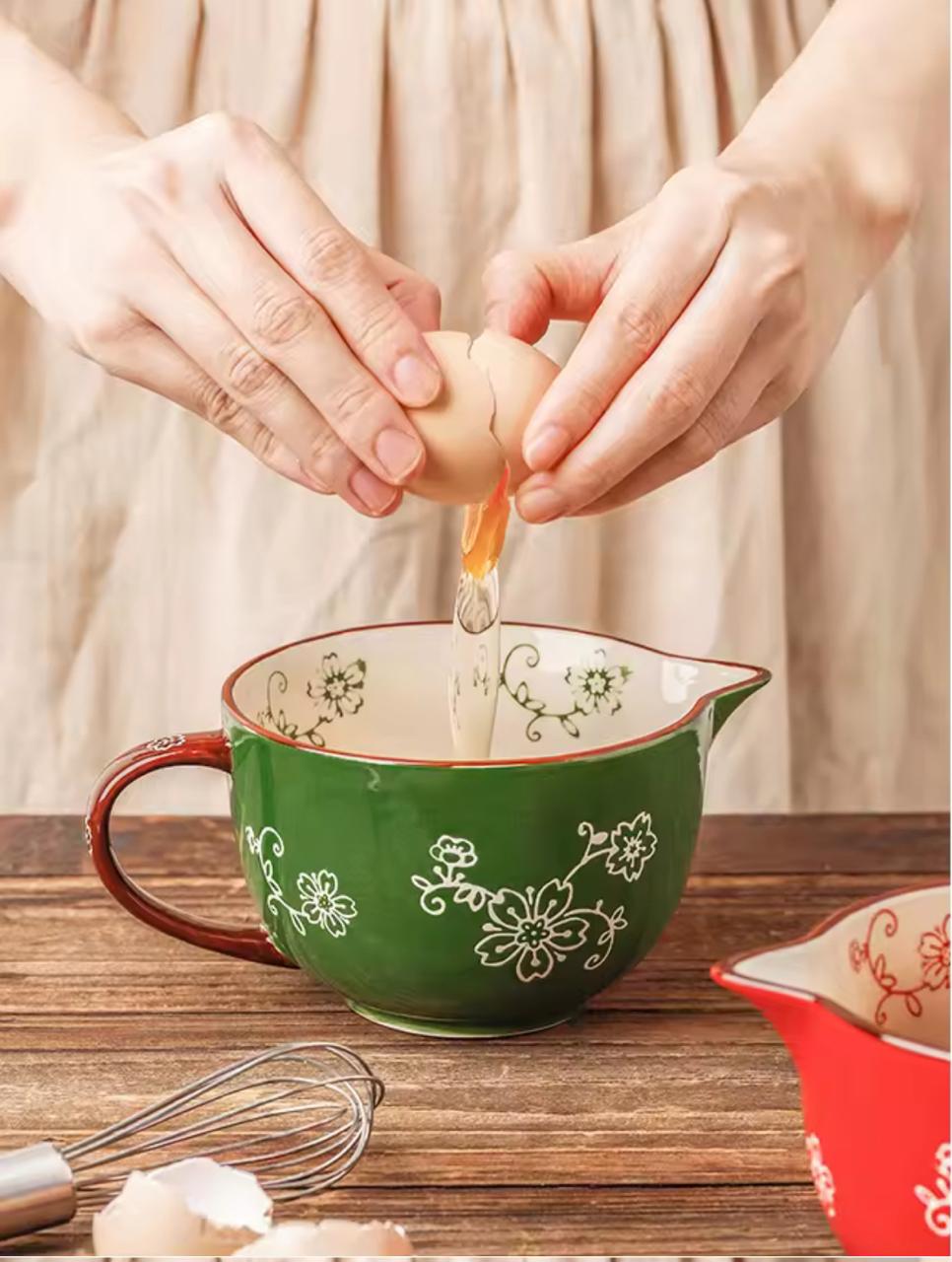 Whisk & Pour Ceramic Prep Bowl