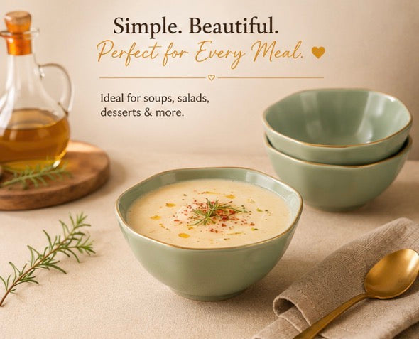 Sage Gold soup bowl