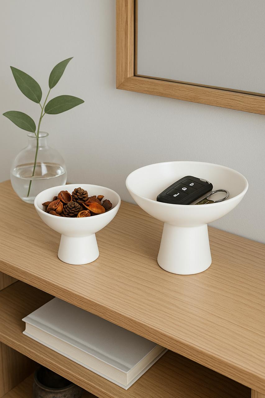 Ascent & Nest Set of 2 Pedestal Bowls