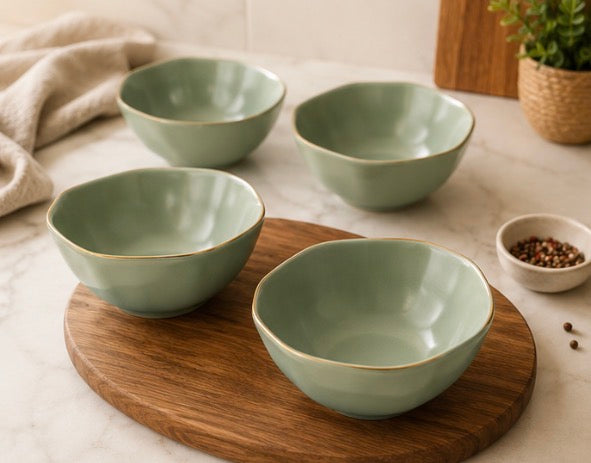 Sage Gold soup bowl