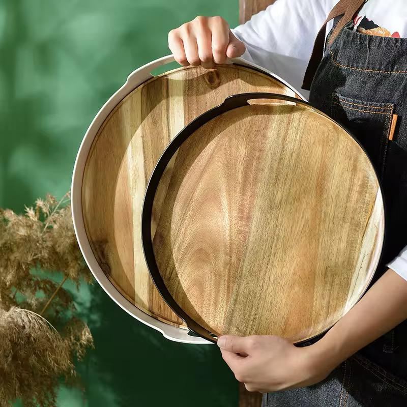 Acacia Fusion Round Tray