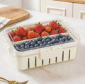 Dual Compartment Fridge Organizer