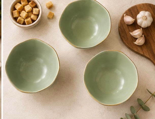 Sage Gold soup bowl