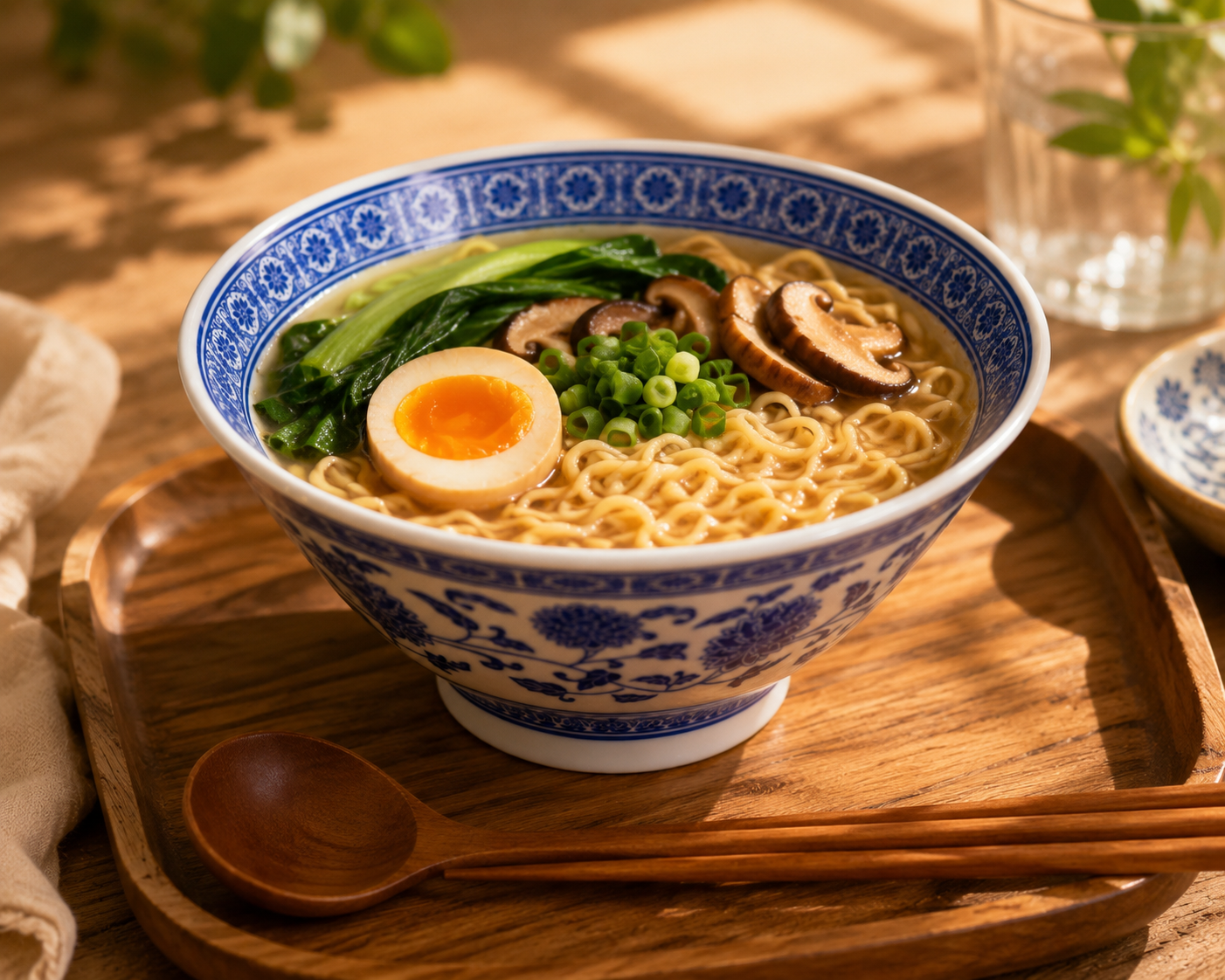 Imperial Blue Porcelain Ramen Bowl