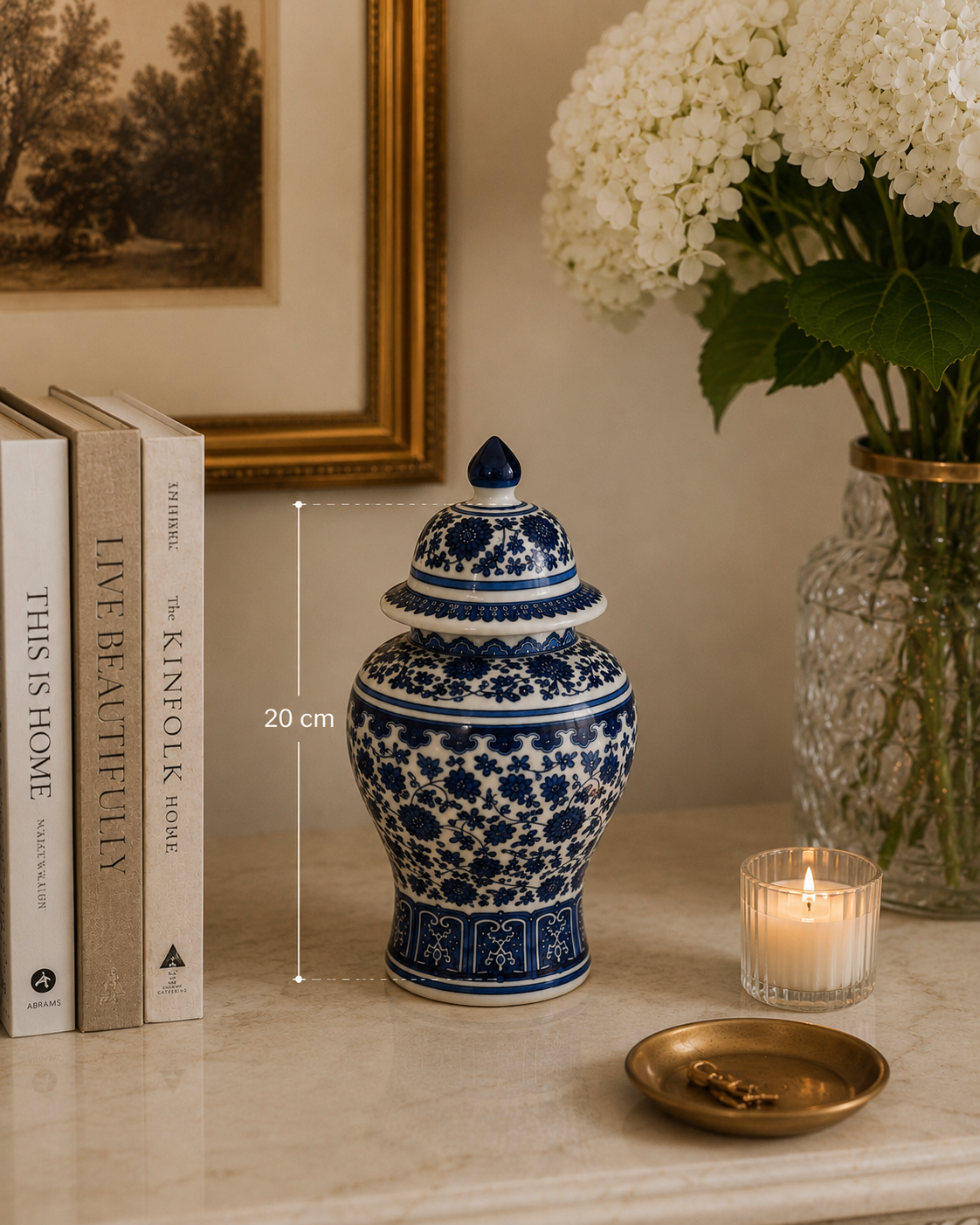 Blue WillowChinoiserie Decorative Ginger Jar - 20cm