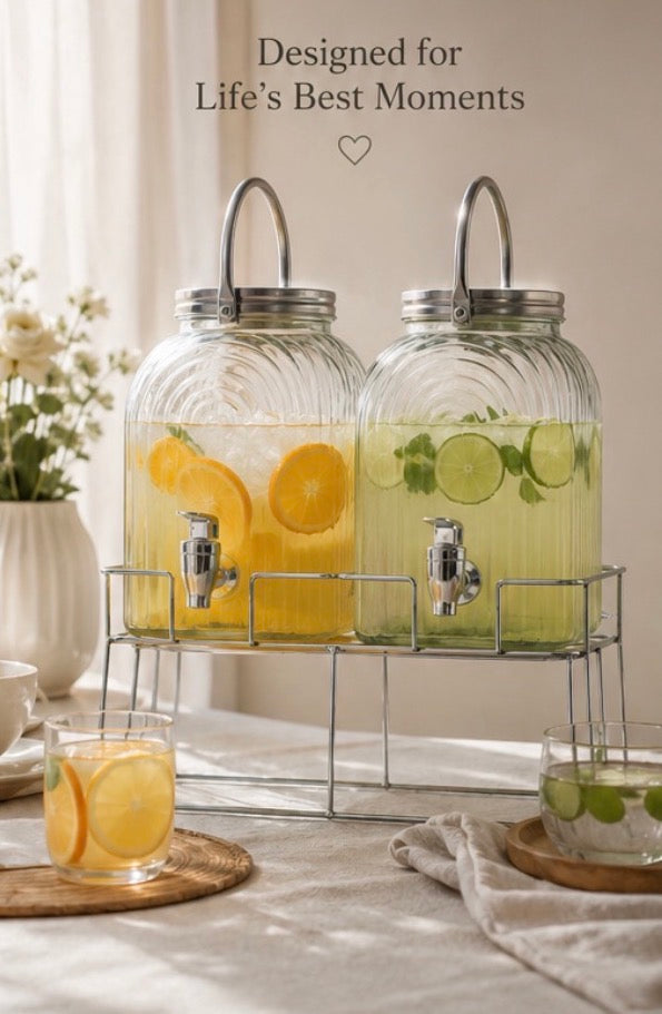 Luna Dual Beverage Dispenser Set- 6 L