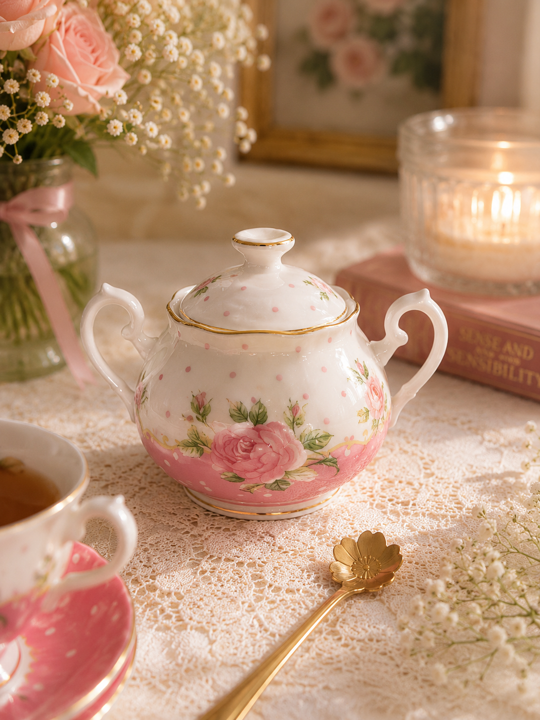 Vintage Rose Afternoon Tea Set