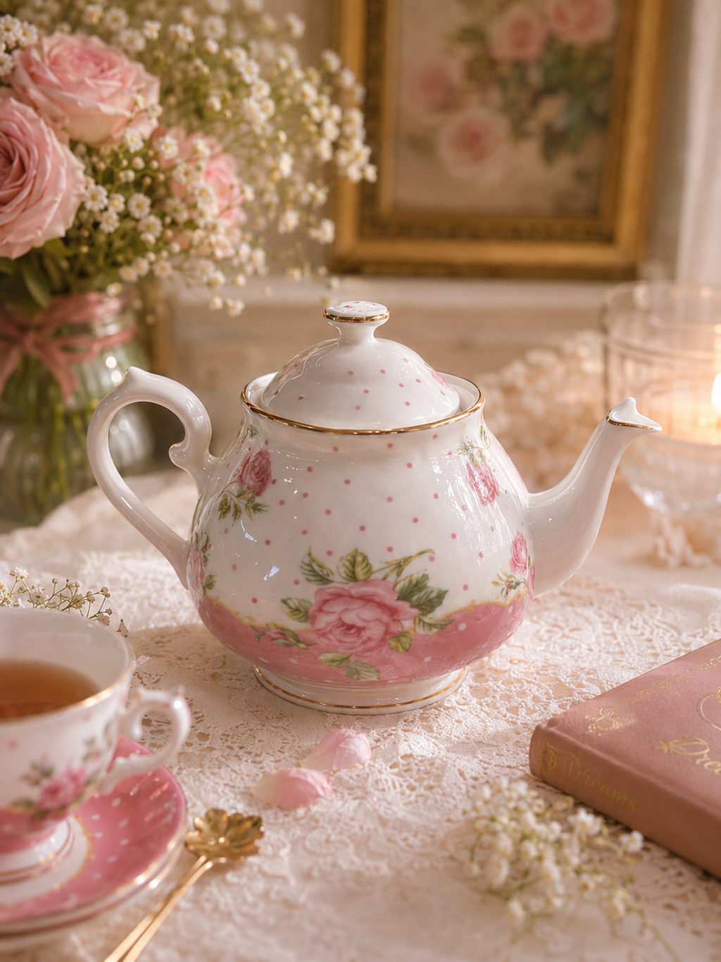 Vintage Rose Afternoon Tea Set