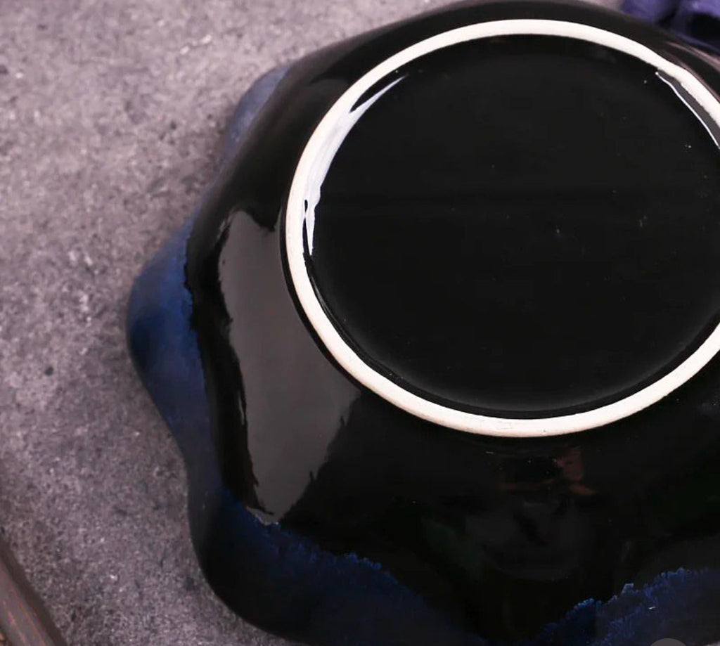 Curvy Edges Large serving Bowl- Ceramic