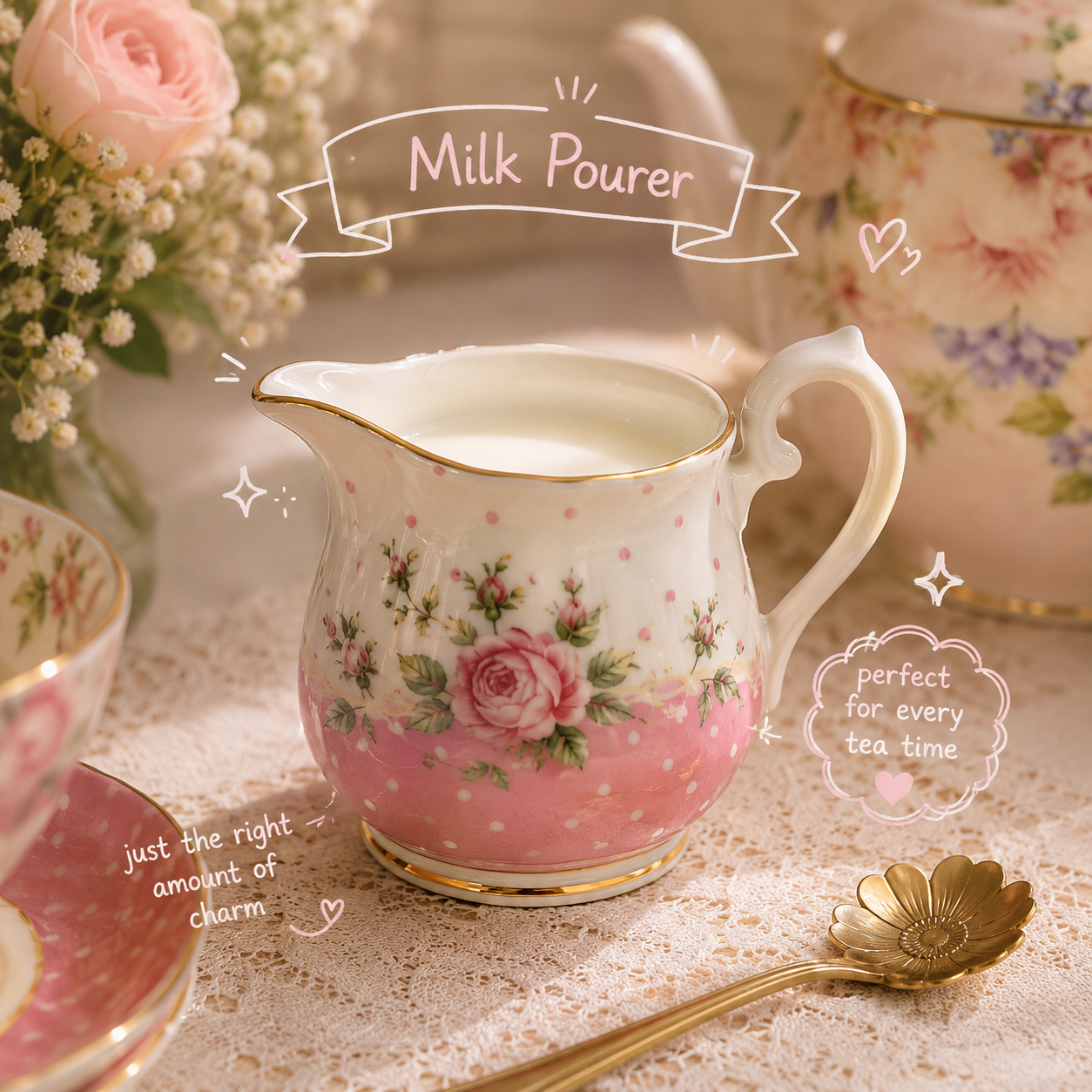 Vintage Rose Afternoon Tea Set