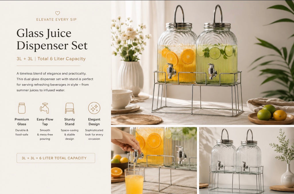 Luna Dual Beverage Dispenser Set- 6 L
