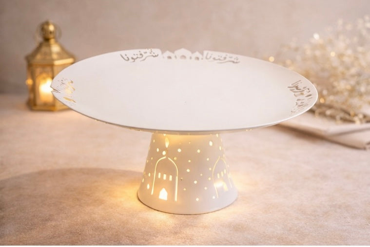 Noor Ramadan Illuminated Dessert Stand