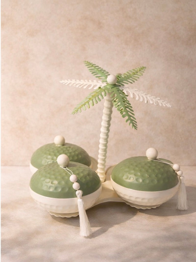 Palm Tree Dry Fruit Serving Set