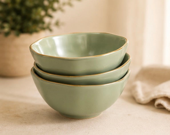 Sage Gold soup bowl