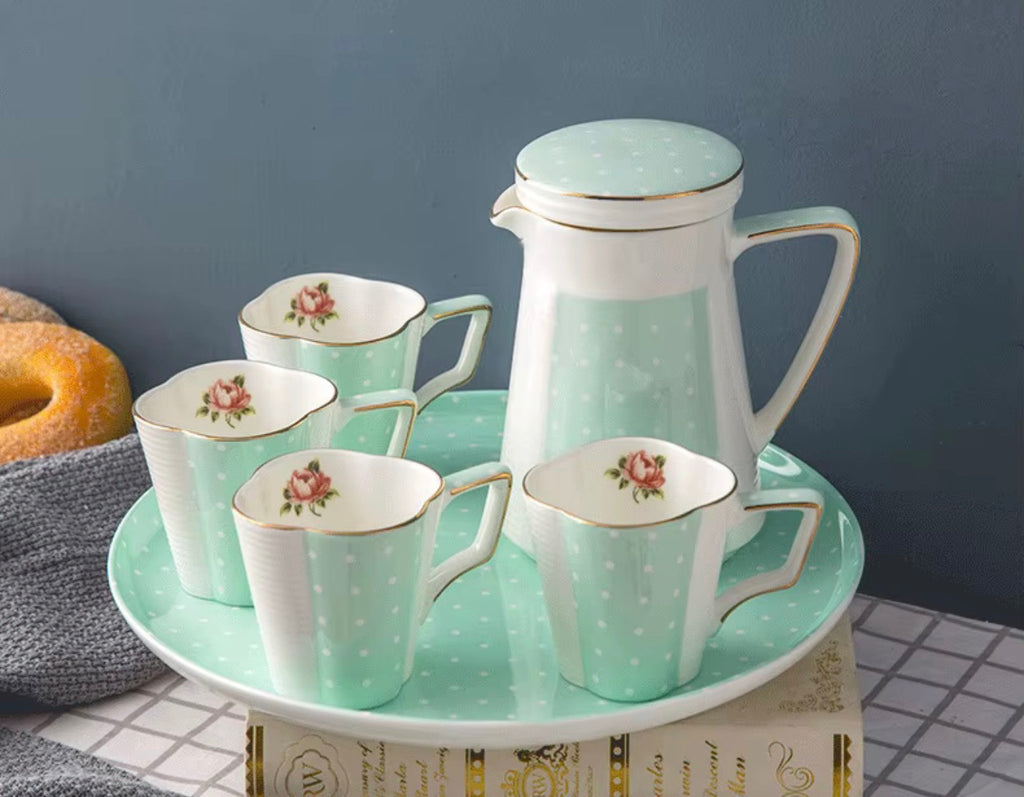Pastel Bloom Tea Set
