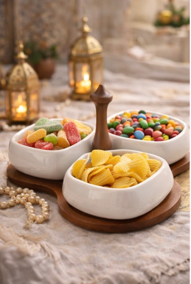 Trio Harmony Snack & Dry Fruit Serving Set