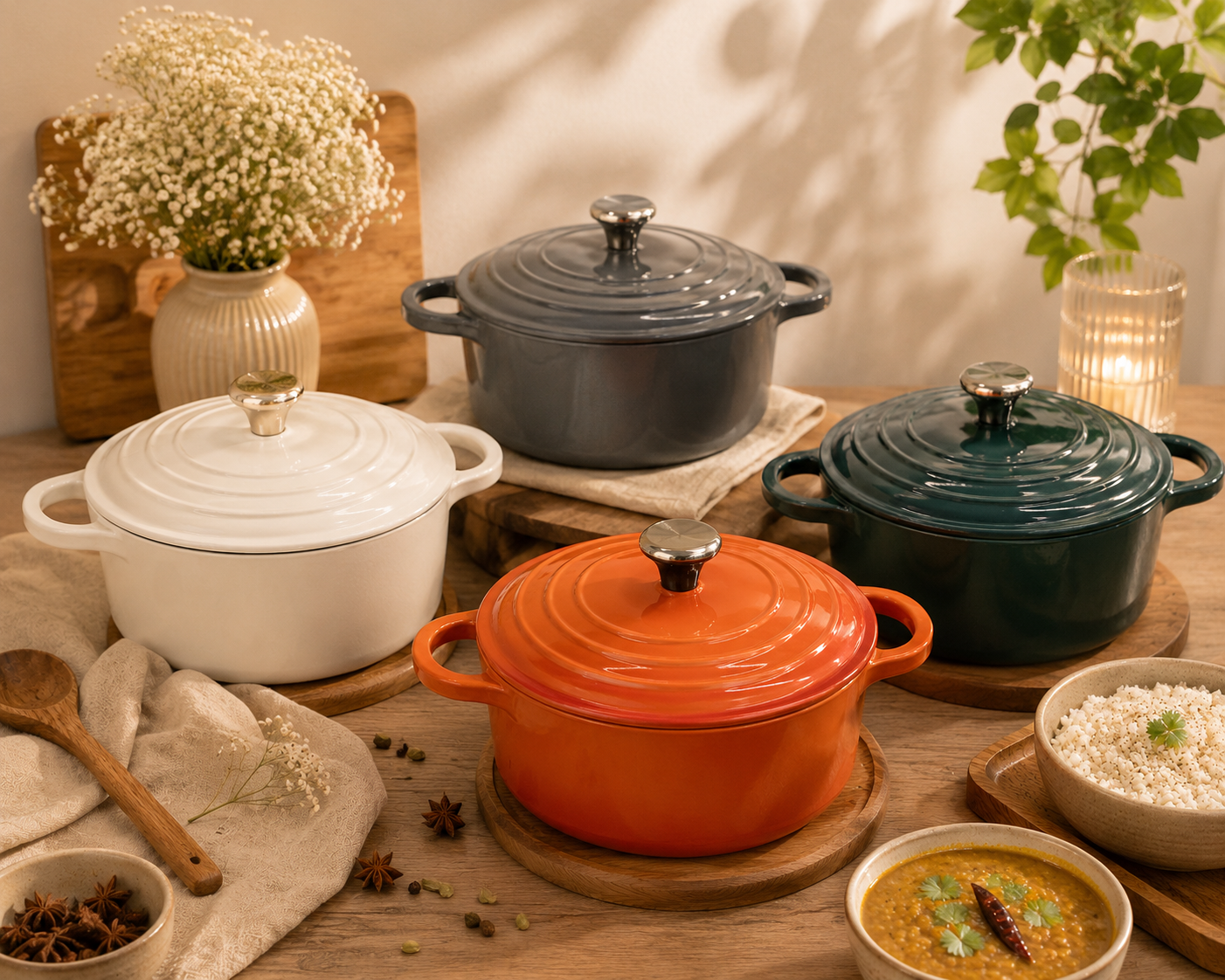 Enamel Cast Iron Cookware – 26 CM