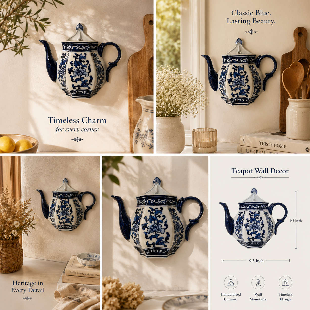 Porcelain kettle wall Decor