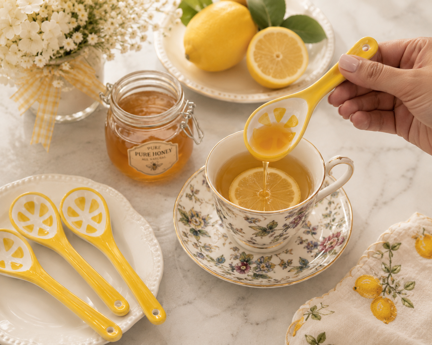 Fruit Print spoon - Lemon