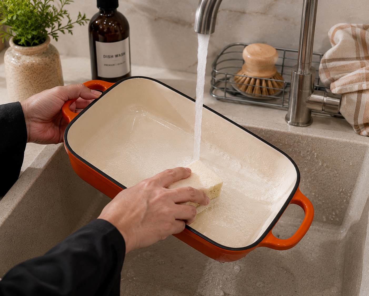 Enamel Coated Cast iron Baking tray