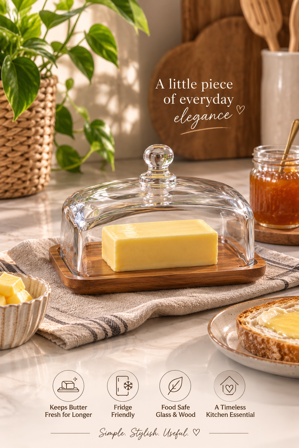 The Glass Dome Butter Keeper