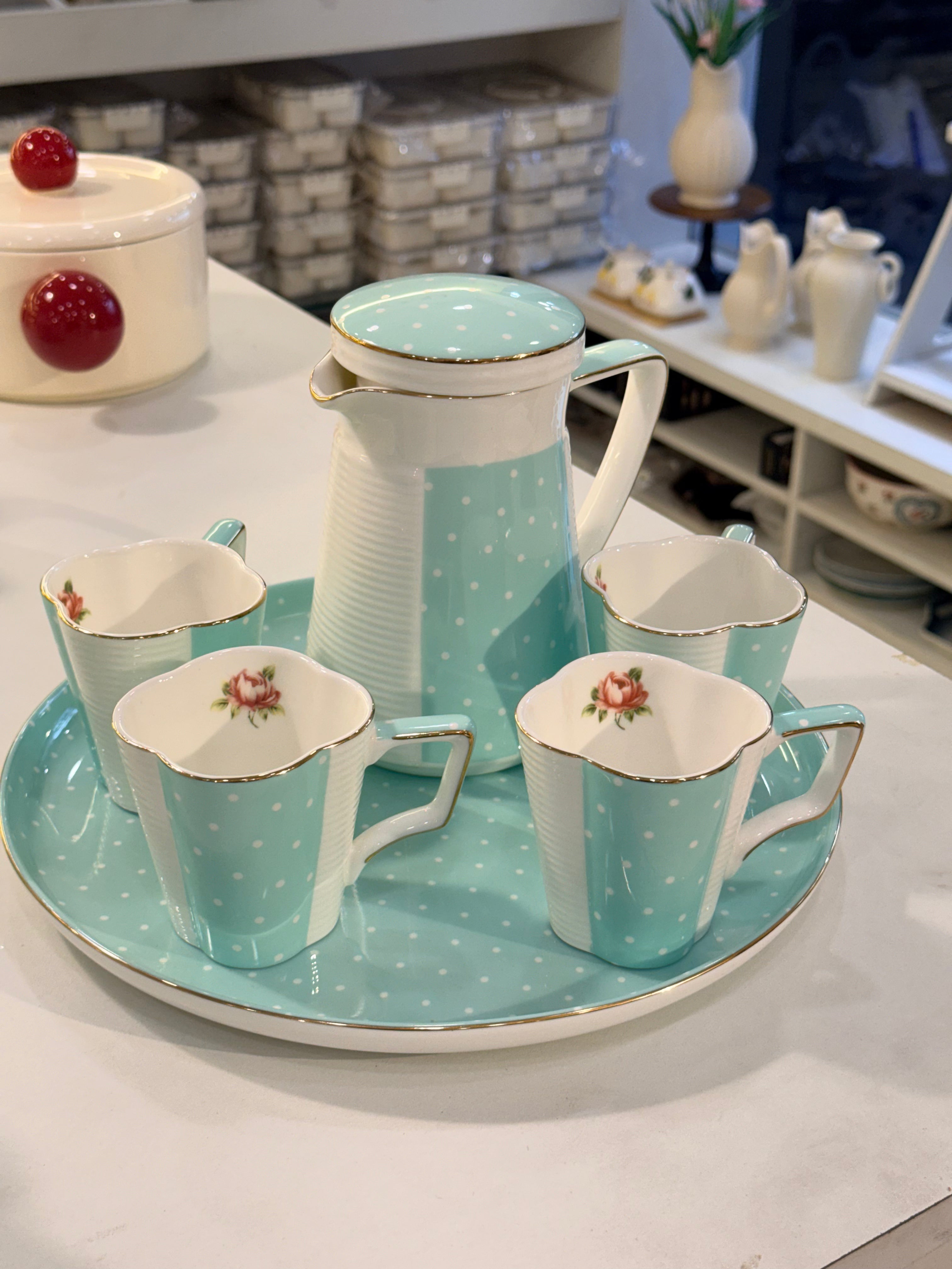 Pastel Bloom Tea Set