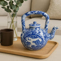 Blue and White Floral Porcelain Tea Pot-700 ML