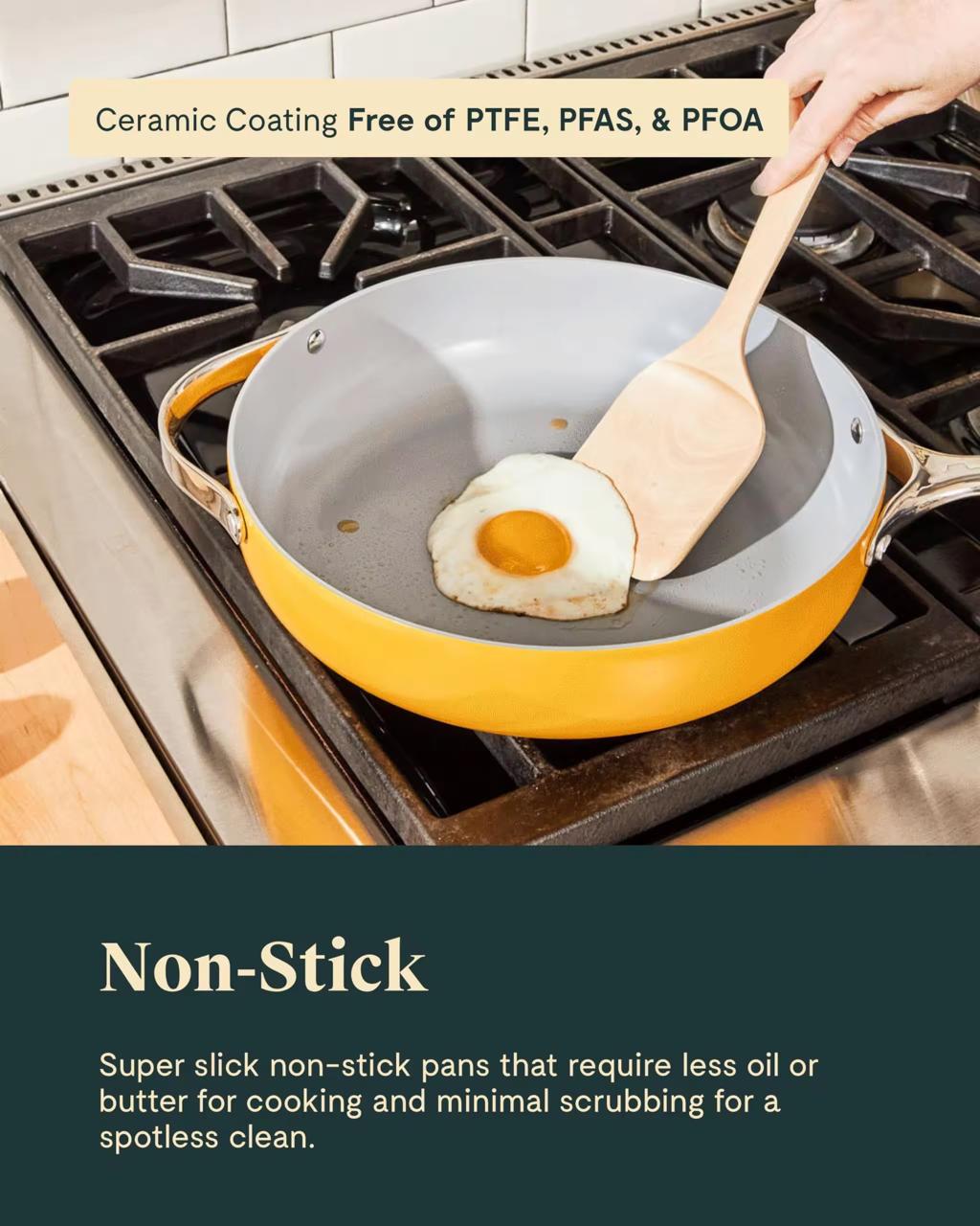 ZEN FLAME CERAMIC COATED HEALTHY COOKWARE SET OF 4 BY THE MACAU HOME