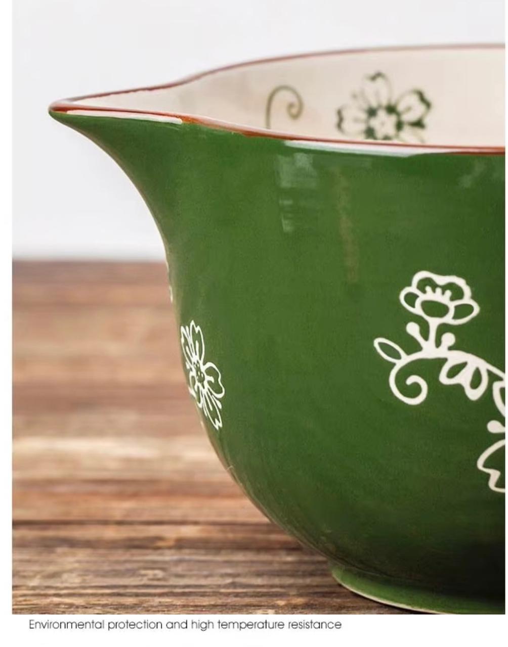 Whisk & Pour Ceramic Prep Bowl