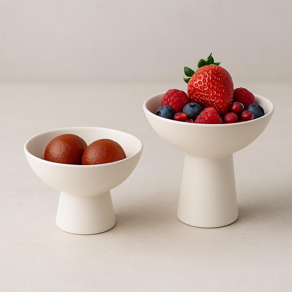Ascent & Nest Set of 2 Pedestal Bowls
