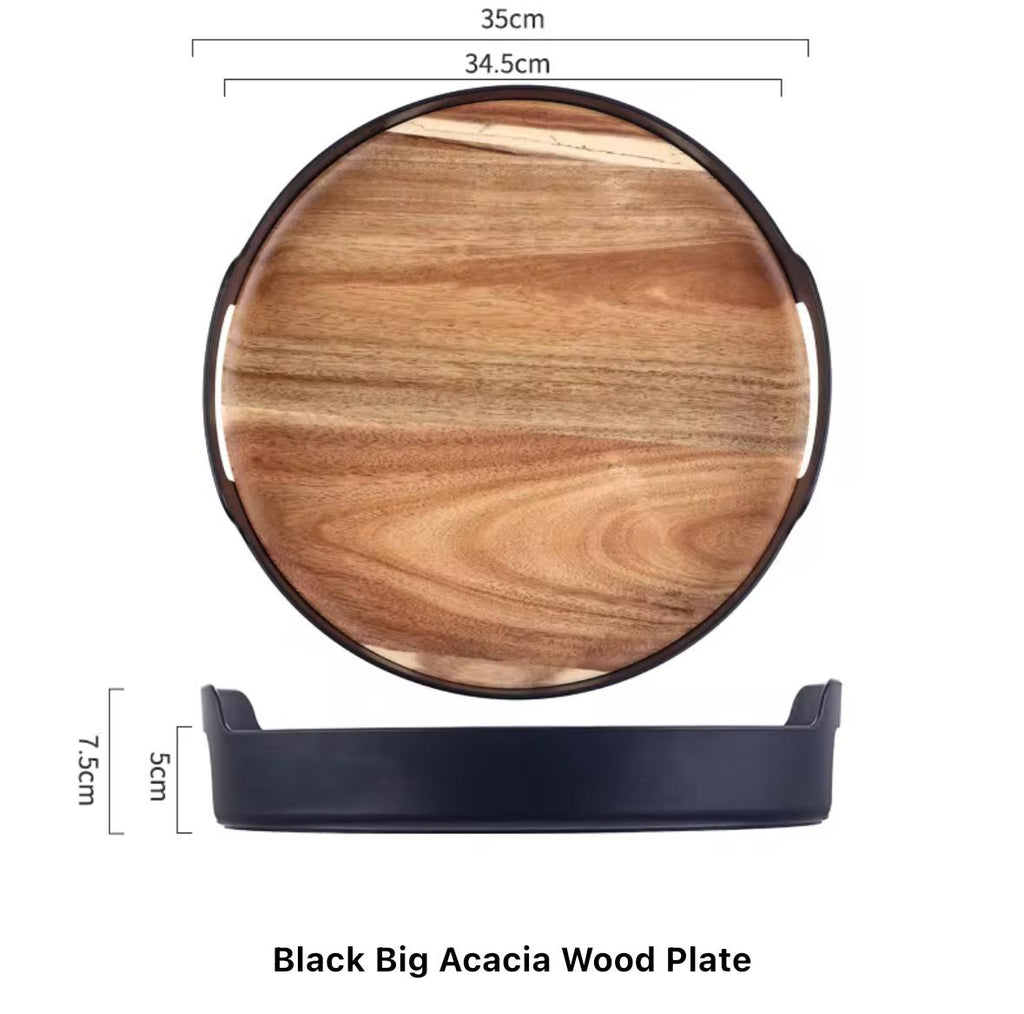 Acacia Fusion Round Tray