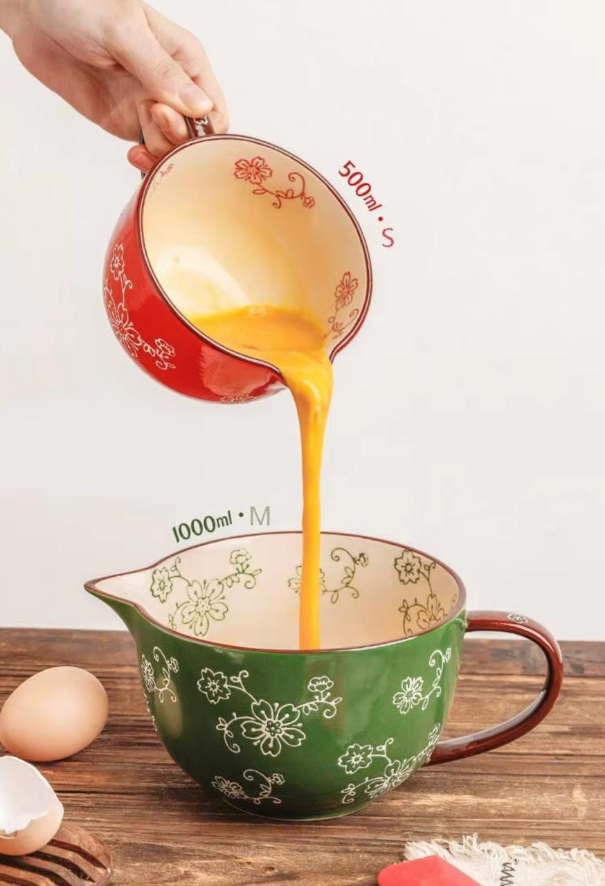Whisk & Pour Ceramic Prep Bowl